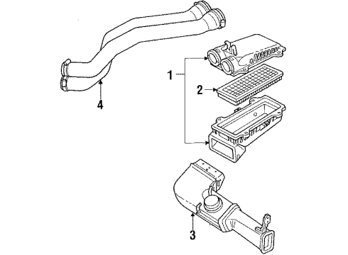 1990 Ford F-150 Air Intake Diagram