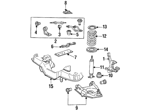 1995 Ford Aerostar Control Arm, Front Driver Side Diagram for E69Z3079B