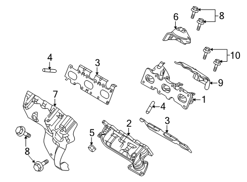 2018 Ford Police Interceptor Utility Exhaust Manifold Diagram