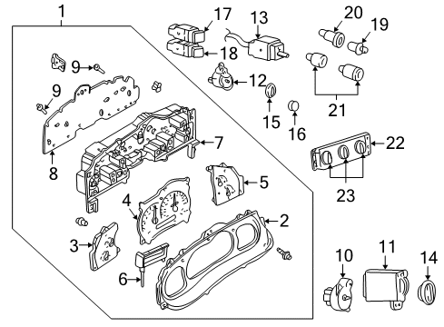 2004 Ford Explorer Sport Trac A/C & Heater Control Units Diagram