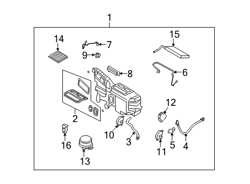 2010 Lincoln MKX Cabin Air Filter Diagram for 7T4Z-19N619-B