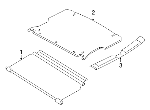 2006 Mercury Mariner Interior Trim - Rear Body Diagram
