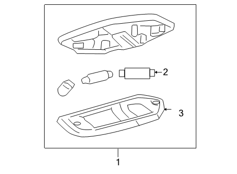 2008 Ford F-150 Interior Lamps Diagram