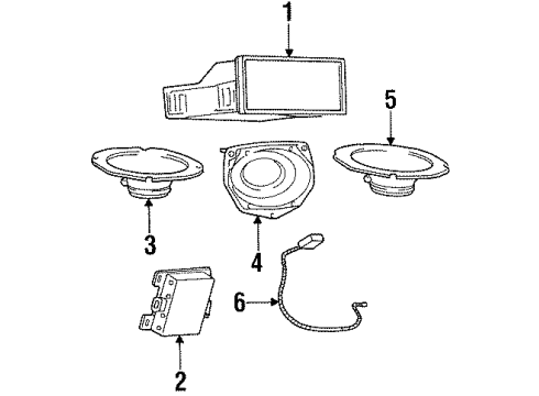 1993 Mercury Grand Marquis Cable Diagram for F1VY18812D