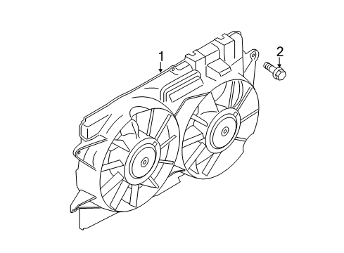 2020 Ford Mustang Cooling System, Radiator, Water Pump, Cooling Fan Diagram 4 - Thumbnail