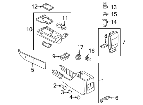2006 Lincoln Zephyr Console Diagram