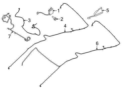 2021 Ford Transit Connect Antenna & Radio Diagram