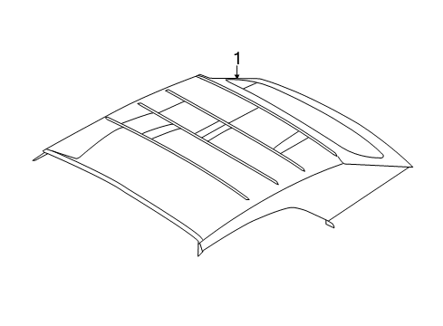 2017 Ford Mustang Interior Trim - Convertible Top Diagram