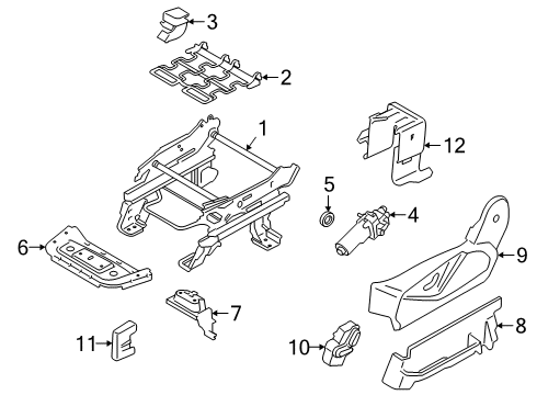 2021 Ford Transit Connect Tracks & Components Diagram