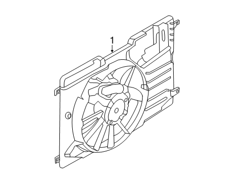 2013 Ford Escape Cooling System, Radiator, Water Pump, Cooling Fan Diagram