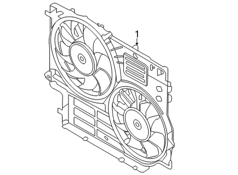 2023 Ford Transit-150 Cooling System, Radiator, Water Pump, Cooling Fan Diagram
