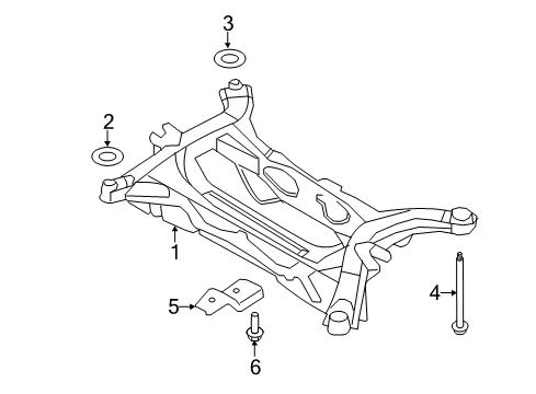 2013 Ford Edge Suspension Mounting - Rear Diagram
