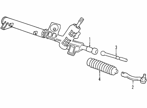 2009 Ford Taurus X P/S Pump & Hoses, Steering Gear & Linkage Diagram
