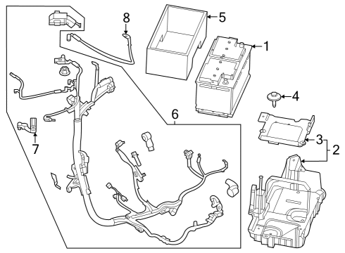 2023 Ford F-150 Support Diagram for ML3Z-10753-A