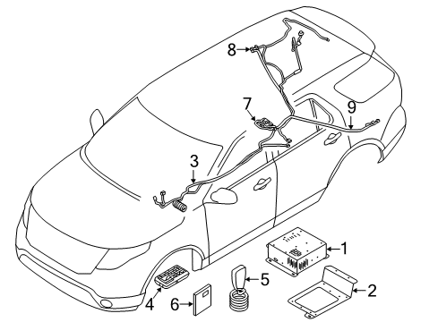2018 Ford Police Interceptor Utility Electrical Components Diagram