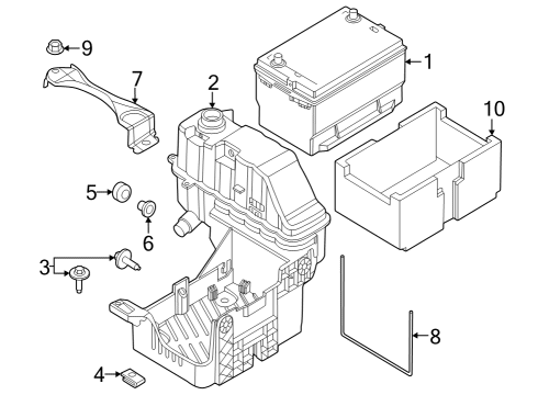 2023 Ford F-250 Super Duty Battery Diagram