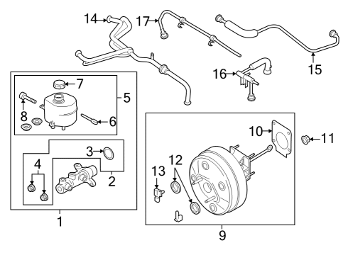 2023 Ford F-250 Super Duty Dash Panel Components Diagram 3 - Thumbnail