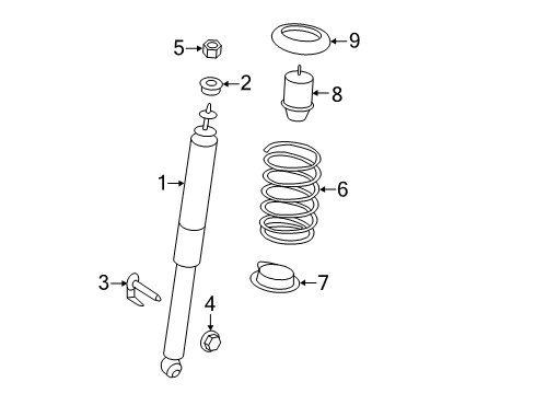 2013 Ford Edge Shocks & Components - Rear Diagram