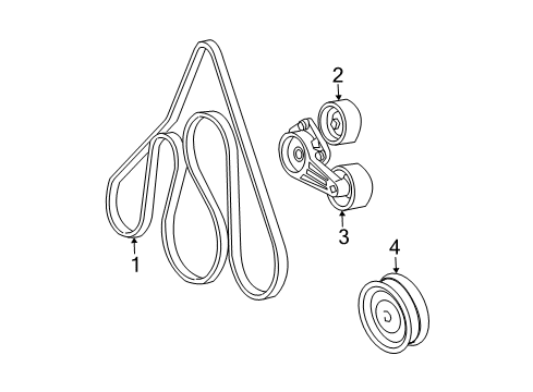 2004 Ford Expedition Belts & Pulleys Diagram