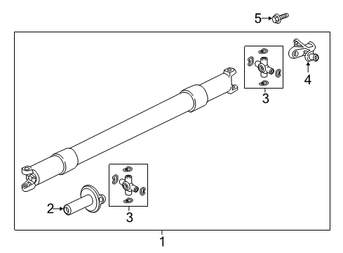 2022 Ford F-150 Drive Shaft - Rear Diagram