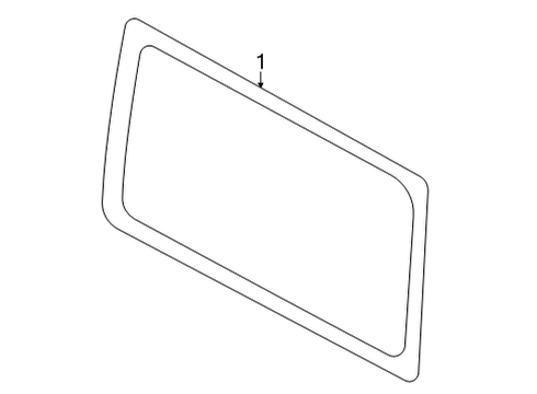 2021 Ford Bronco Glass & Hardware - Quarter Panel Diagram
