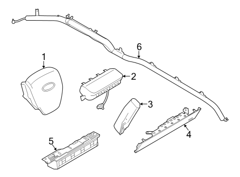 2022 Ford F-150 Lightning Air Bag Components Diagram