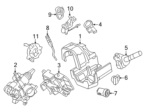 2009 Ford Expedition Anti-Theft Components Diagram