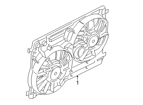 2016 Lincoln MKC Cooling System, Radiator, Water Pump, Cooling Fan Diagram