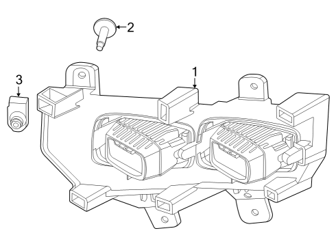 2023 Ford F-150 Fog Lamps Diagram 3 - Thumbnail