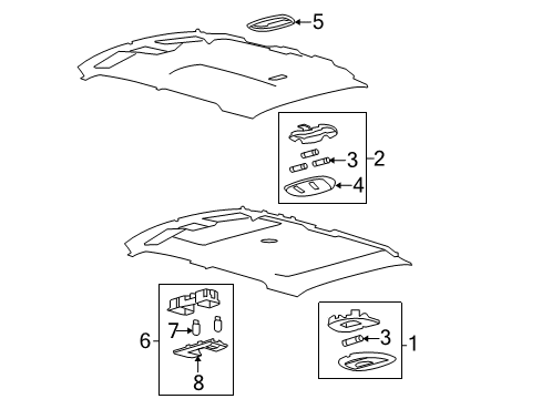2013 Ford F-150 Interior Lamps Diagram