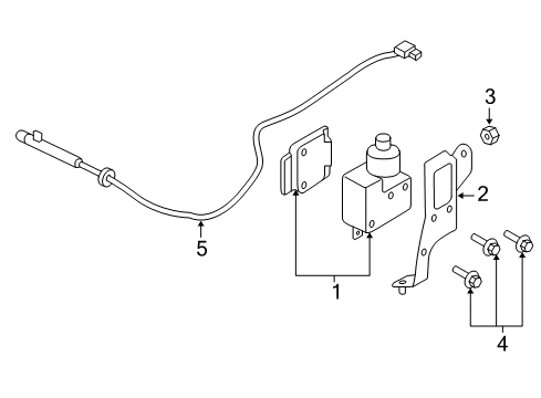 2004 Lincoln Navigator Switch Assembly, Driver Side Diagram for 3C5Z-9C888-BAA