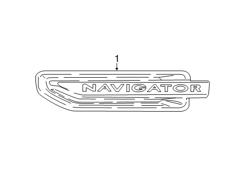 2021 Lincoln Navigator Exterior Trim - Fender Diagram