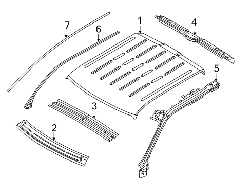 2013 Ford F-150 Roof & Components Diagram 5 - Thumbnail