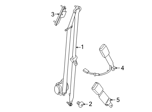 2017 Ford C-Max Seat Belt Diagram