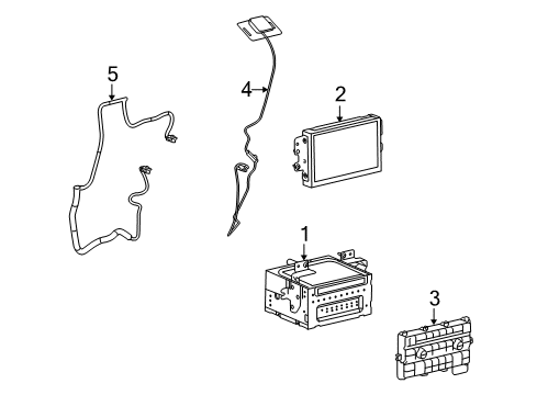 2012 Ford Flex Switch Panel, Lower Diagram for CA8Z-18842-AA