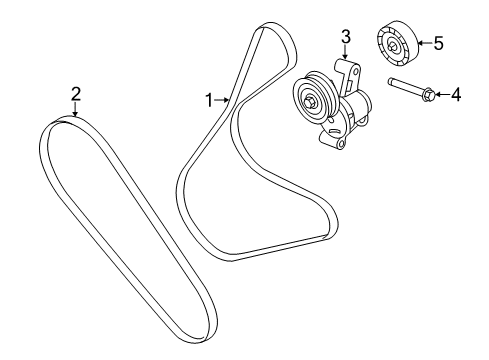 2015 Ford Focus Belts & Pulleys Diagram