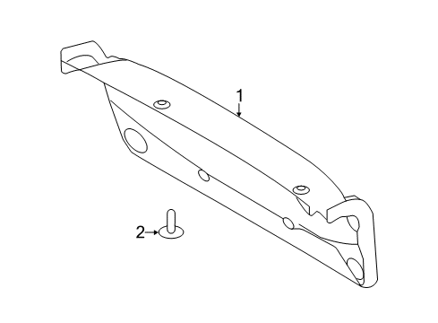 2019 Ford Fiesta Interior Trim - Trunk Lid Diagram