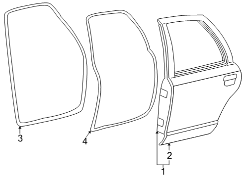 2006 Ford Crown Victoria Rear Door Diagram