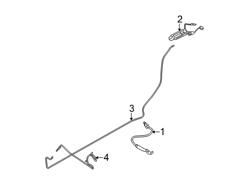2010 Mercury Grand Marquis Extension, Front Diagram for 6W7Z-18812-A