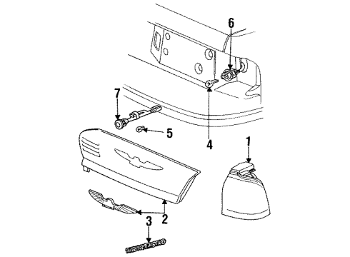 1995 Ford Thunderbird Bulbs Diagram