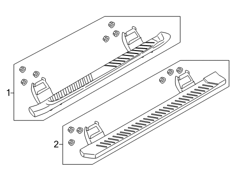 2019 Ford F-150 Running Board Diagram