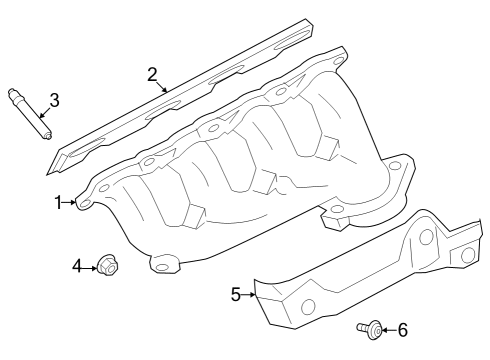 2023 Ford F-250 Super Duty Exhaust Manifold Diagram