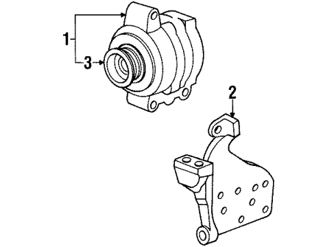2000 Ford Escort Alternator Diagram for F7PZ-10346-JBRM