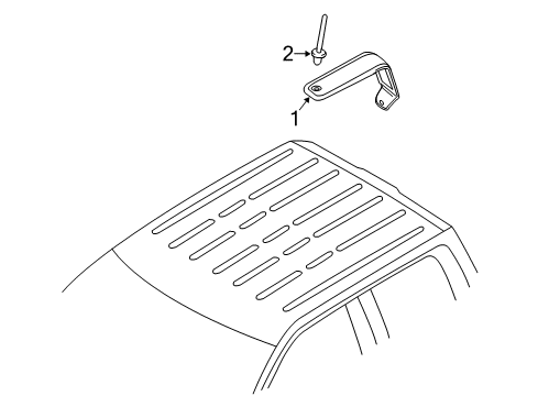 2013 Ford F-150 Exterior Trim - Cab Diagram