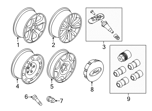 2013 Ford Edge Wheels Diagram