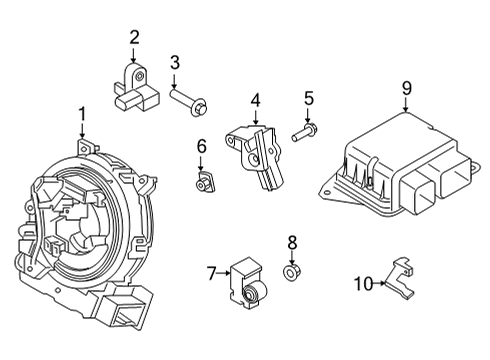 2023 Ford Bronco Air Bag Components Diagram 2 - Thumbnail