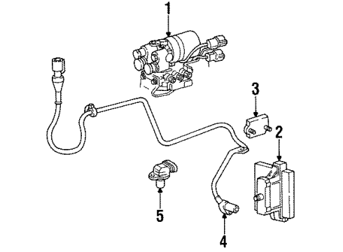1994 Ford Explorer ABS Components Diagram