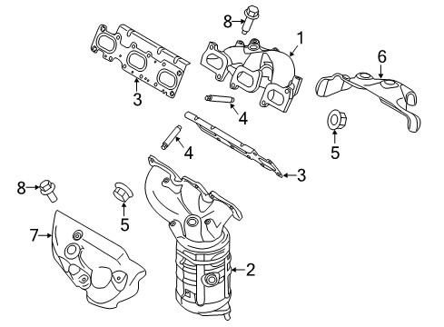 2012 Lincoln MKX Exhaust Manifold Diagram