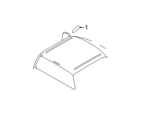 2014 Ford F-250 Super Duty Exterior Trim - Cab Diagram
