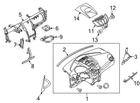 2019 Ford Fiesta Instrument Panel Diagram